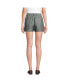 Фото #2 товара Women's High Rise Pleated A-line 5" Linen Shorts