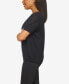 ფოტო #4 პროდუქტის Petite Short Sleeve Crewneck Sweater