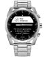 ფოტო #5 პროდუქტის Men's CZ Smart Hybrid Sport Stainless Steel Bracelet Smart Watch 43mm