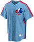 Фото #3 товара Men's Light Blue Montreal Expos Road Cooperstown Collection Team Jersey
