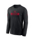 Men's Black San Francisco 49ers Sideline Performance Long Sleeve T-Shirt