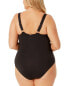 Фото #2 товара Anne Cole Anne Cole Anne Cole Classic Square Neck One-Piece Women's