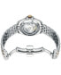 ფოტო #4 პროდუქტის Women's Swiss Automatic DS Action Diamond Accent Two-Tone Stainless Steel Bracelet Watch 35mm
