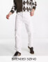 Фото #1 товара ASOS DESIGN straight leg jeans with carpenter detail in white