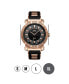 ფოტო #3 პროდუქტის Men's "562" Diamond (1/8 ct.t.w.) 18K Rose Gold Plated Stainless Steel Watch