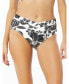 ფოტო #1 პროდუქტის Women's Swim Letty Crossover Textured Bikini Bottom