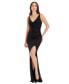 ფოტო #1 პროდუქტის Women's Jordan Metallic Ruched Gown