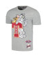 Men's and Women's Heather Gray Tom and Jerry University T-shirt M - фото #2