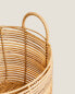 Round hamper with handles