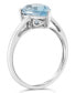 ფოტო #3 პროდუქტის Sky Blue Topaz (3-3/8 ct. t.w.) Ring in Sterling Silver. Also Available in Rose Quartz (2-1/2 ct. t.w.)