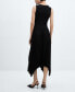 ფოტო #2 პროდუქტის Women's Asymmetrical Pleated Dress