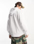 Фото #4 товара COLLUSION front print graphic hoodie in white