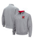 Фото #1 товара Men's Heathered Gray Maryland Terrapins Tortugas Team Logo Quarter-Zip Jacket