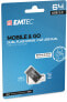 EMTEC T260B - 64 GB - USB Type-A / Micro-USB - 2.0 - 15 MB/s - Sleeve - Black - Stainless steel