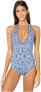Фото #1 товара ETRO 266153 Woman Halter Neck One-Piece Swimsuit Size 40