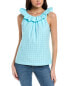 Trina Turk Twin Falls Top Women's Blue Xs