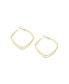 ფოტო #1 პროდუქტის Women's Gold Sleek Hoop Earrings
