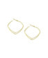 Фото #1 товара Women's Gold Sleek Hoop Earrings