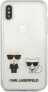 Karl Lagerfeld Karl Lagerfeld KLHCI65CKTR iPhone Xs Max hardcase Transparent Karl & Choupette