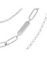 ფოტო #9 პროდუქტის Unisex Stainless Steel Chain Necklace Gift Set, 3 Piece