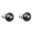 Earrings with Swarovski pearl in Tahiti color 31142.3