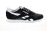 Reebok Classic Nylon Womens Black Nylon Lace Up Lifestyle Sneakers Shoes