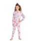 Toddler|Child Girls 2-Piece Pajama Set Kids Sleepwear, Long Sleeve Top and Long Pants PJ Set