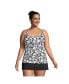 ფოტო #3 პროდუქტის Plus Size Mastectomy Square Neck Tankini Swimsuit Top