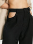 Aria Cove tailored trouser with cut-out detail in black