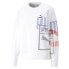 Фото #1 товара Puma Classics Generation Graphic Crew Neck Sweatshirt Womens White 53819802