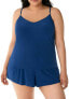 Magicsuit Women's 182911 Plus Solid V-Neck Flowy One Piece Swimsuit Size 22W
