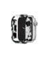 Women's Black and White Acetate Protective Case designed for 44mm Apple Watch