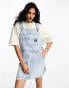 Фото #2 товара Dr Denim dungaree denim mini dress in blue