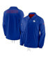 ფოტო #1 პროდუქტის Men's Royal New England Patriots Sideline Coaches Performance Full-Snap Jacket