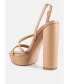 ფოტო #3 პროდუქტის Slegs slingback block high heeled sandals