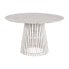 Dining Table Home ESPRIT White Mindi wood 120 x 120 x 75 cm