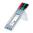 Фото #2 товара STAEDTLER 334 SB4 - Black - Blue - Green - Red - Grey - Polypropylene (PP) - Triangle - Water-based ink - Metal