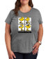 ფოტო #1 პროდუქტის Trendy Plus Size Peanuts Woodstock Graphic T-shirt
