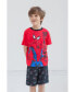 Фото #7 товара Toddler Boys Spider-Man Graphic T-Shirt and Shorts Outfit Set to