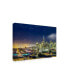 Фото #2 товара Dave Gordo San Francisco Holiday Lights Canvas Art - 15.5" x 21"