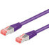 Goobay PATCH-C6AQ 3 VT - Cat.6a High Quality-Patchkabel violett 3M - Cable - Network