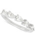 Фото #1 товара Diamond Pear-Shaped Band (1 ct. t.w.) in 14k White Gold