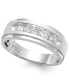 Фото #1 товара Men's Five-Stone Diamond Ring in 10k White Gold (1/2 ct. t.w.)