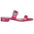 Фото #1 товара Nina Shavone Metallic Slide Womens Pink Dress Sandals SHAVONE-663