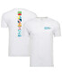 Фото #1 товара Men's and Women's White World Marathon Majors Comfy Tri-Blend T-shirt