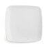 Flat plate Ariane Vital Square Squared Ceramic White 24 x 19 cm (12 Units)