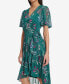 ფოტო #9 პროდუქტის Women's Flutter-Sleeve Ruffled High-Low Dress