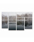 Фото #1 товара Kurt Shaffer Snowy Pond Multi Panel Art Set 6 Piece - 49" x 19"