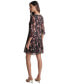 ფოტო #2 პროდუქტის Women's Crinkle-Chiffon Faux-Wrap Mini Dress