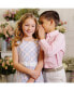 ფოტო #2 პროდუქტის Girls' Sleeveless Special Occasion Party Dress with Cross Back Detail, Kids